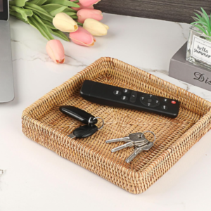 Rattan Key Storage Tray