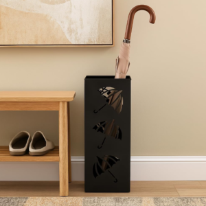 Minimalist Black Square Freestanding Umbrella Stand