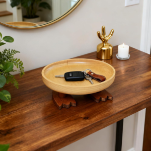 Wooden Key Storage Bowl